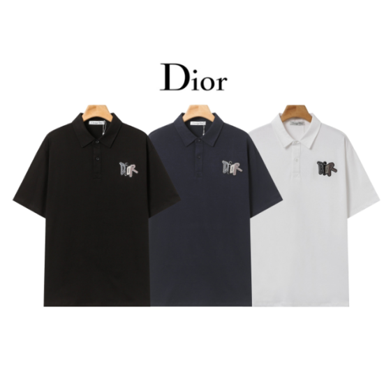 Dior 3D Logo Embroidered Polo Shirt